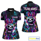 Custom Skull Bunny Bowling Shirt Gothic Bowling League Jersey