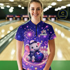 Custom Funny Elephant Firework Bowling Team Shirt Bowling Jersey Polo & 1/4-Zip