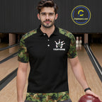 Custom Camouflage Bowling Shirt Bowling Team Jersey Polo & Quarter-Zip
