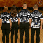 Custom Funny Cow Bowling Shirt Camo Bowling League Jersey Polo & Quarter-Zip
