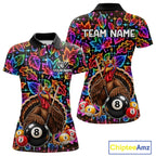 Custom Funny Turkey 8 Ball Billiard Shirts Team Neon Autumn Pool Jersey