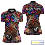 Custom Funny Turkey 8 Ball Billiard Shirts Team Neon Autumn Pool Jersey