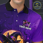 Custom Witch Cat Bowling Team Shirt Halloween Bowling Jersey Bowling Outfit