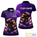 Custom Witch Cat Bowling Team Shirt Halloween Bowling Jersey Bowling Outfit