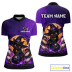 Custom Witch Cat Bowling Team Shirt Halloween Bowling Jersey Bowling Outfit