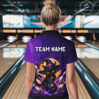 Custom Witch Cat Bowling Team Shirt Halloween Bowling Jersey Bowling Outfit