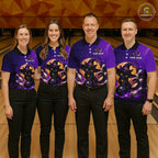 Custom Witch Cat Bowling Team Shirt Halloween Bowling Jersey Bowling Outfit