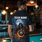 Custom Grim Reaper Billiards Team Shirt 8 Ball Pool Jersey Billiard Outfit