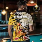 Custom Funny Pizza Billiard Shirt 8 Ball Billiard Pool Jersey