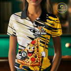 Custom Funny Pizza Billiard Shirt 8 Ball Billiard Pool Jersey