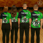 Custom Green Funny Duck Bowling Shirts Bowling Jersey
