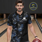 Custom Funny Skeleton Bowling Shirt Bowling Jersey Polo & Quarter-Zip