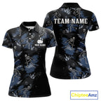 Custom Funny Skeleton Bowling Shirt Bowling Jersey Polo & Quarter-Zip