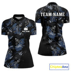 Custom Funny Skeleton Bowling Shirt Bowling Jersey Polo & Quarter-Zip