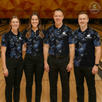 Custom Funny Skeleton Bowling Shirt Bowling Jersey Polo & Quarter-Zip