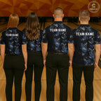 Custom Funny Skeleton Bowling Shirt Bowling Jersey Polo & Quarter-Zip