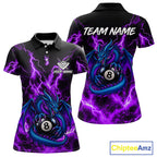 Custom Thunder Lightning Dragon 8 Ball Billiard Shirt Pool Billiard Jersey