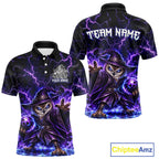 Custom Bowling Wizard Owl Bowling Shirt Lightning Thunder Bowling Jersey