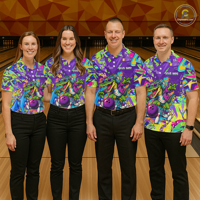 Custom Funny Alligator Bowling Shirt Graffiti Bowling Jersey
