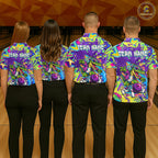 Custom Funny Alligator Bowling Shirt Graffiti Bowling Jersey
