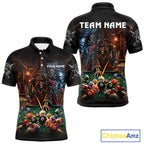 Custom Grim Reaper 8 Ball Billiard Shirts Pirate Billiard Pool Jersey