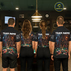 Custom Grim Reaper 8 Ball Billiard Shirts Pirate Billiard Pool Jersey