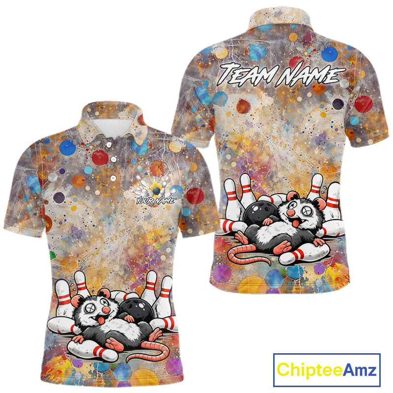 Custom Funny Opossum Bowling Shirts Bowling Team Jersey
