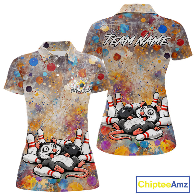 Custom Funny Opossum Bowling Shirts Bowling Team Jersey