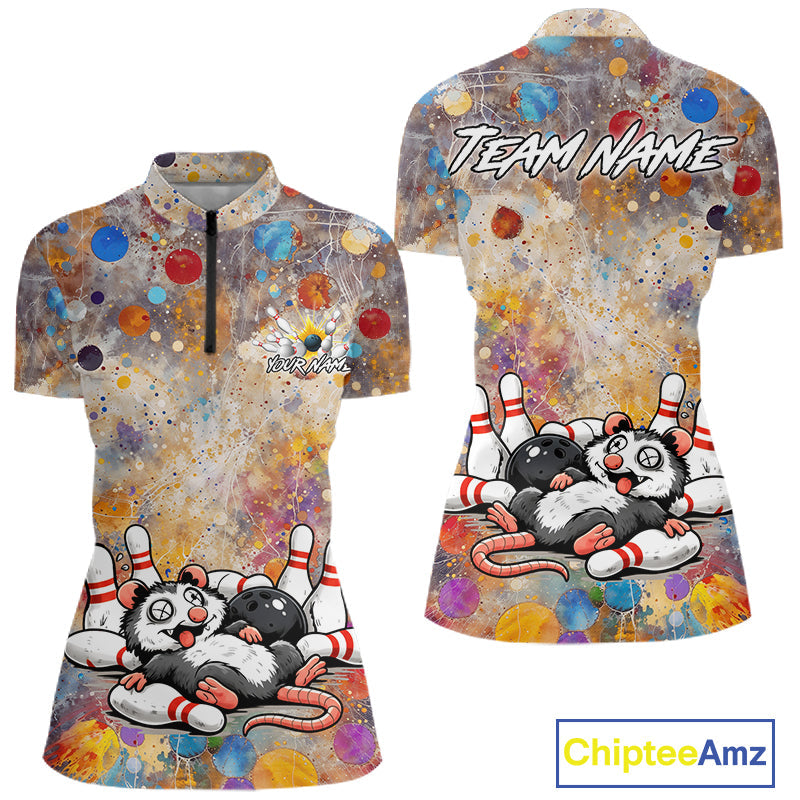 Custom Funny Opossum Bowling Shirts Bowling Team Jersey