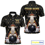 Custom Funny King Goat Bowling Shirts Crown Bowling Jersey