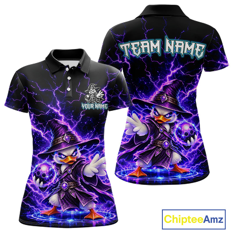 Custom Wizard Duck Bowling Shirts Funny Thunder Bowling Jersey