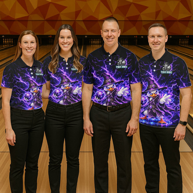 Custom Wizard Duck Bowling Shirts Funny Thunder Bowling Jersey
