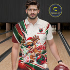 Custom Funny Reindeer Bowling Shirt Christmas Team Bowling Jersey