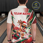 Custom Funny Reindeer Bowling Shirt Christmas Team Bowling Jersey