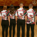 Custom Funny Reindeer Bowling Shirt Christmas Team Bowling Jersey