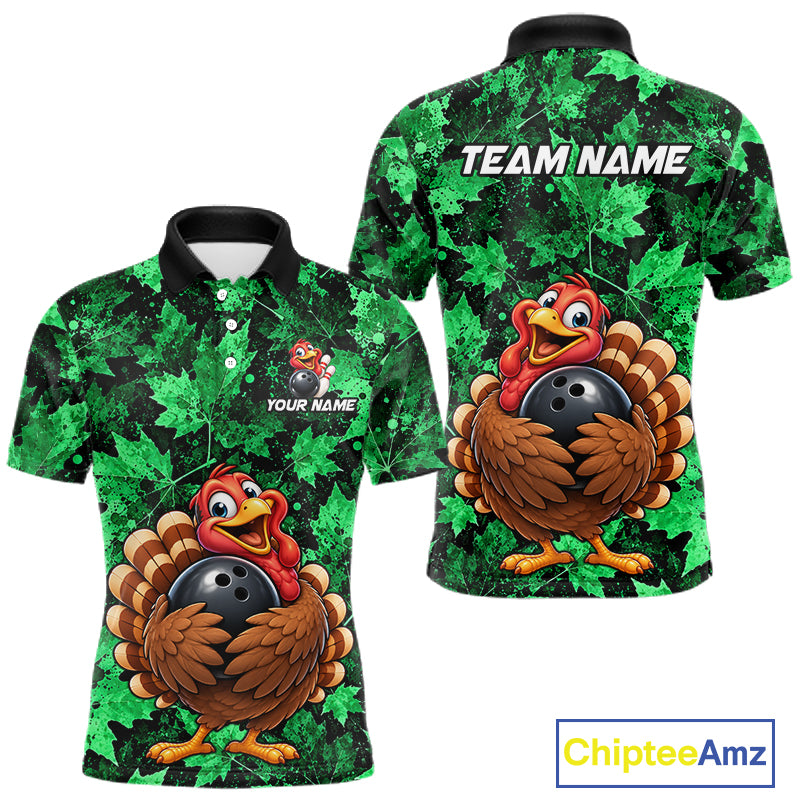 Custom Thanksgiving Bowling Shirt Funny Turkey Bowling Jersey Bowling Gift