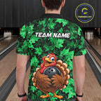 Custom Thanksgiving Bowling Shirt Funny Turkey Bowling Jersey Bowling Gift