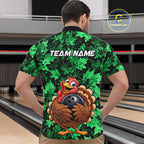Custom Thanksgiving Bowling Shirt Funny Turkey Bowling Jersey Bowling Gift