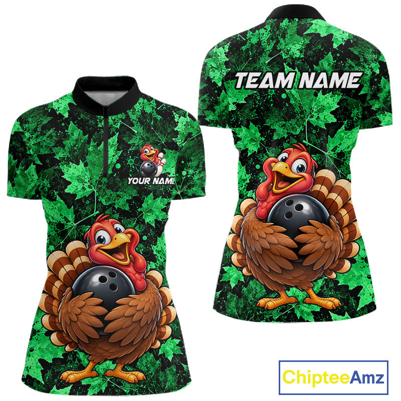 Custom Thanksgiving Bowling Shirt Funny Turkey Bowling Jersey Bowling Gift