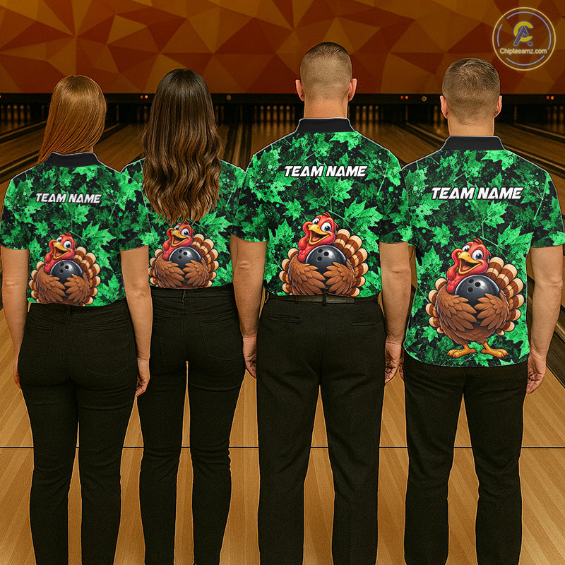 Custom Thanksgiving Bowling Shirt Funny Turkey Bowling Jersey Bowling Gift