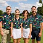 Funny Desert Cactus Pattern Golf Polo Shirts Custom Cactus Golf Shirt, Golfer Gift