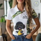 Funny Green Tropical Pattern Golf Polo Shirts Custom White Golf Ball, Poodle Dog Lover Gift