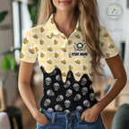 Golf Polo Shirt Beer Skull Golf Pattern Custom Team Golf Tops, Funny Golf Gifts
