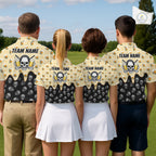 Golf Polo Shirt Beer Skull Golf Pattern Custom Team Golf Tops, Funny Golf Gifts