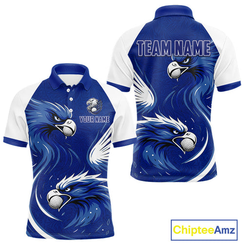Golf Polo Shirt Custom Blue Eagle Golf Shirts Personalized Golf Clubs For Team Golf Top