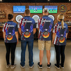 Custom US Flag Eagle Flame Darts Shirt Darts Team Jerseys Dartboard Shirt