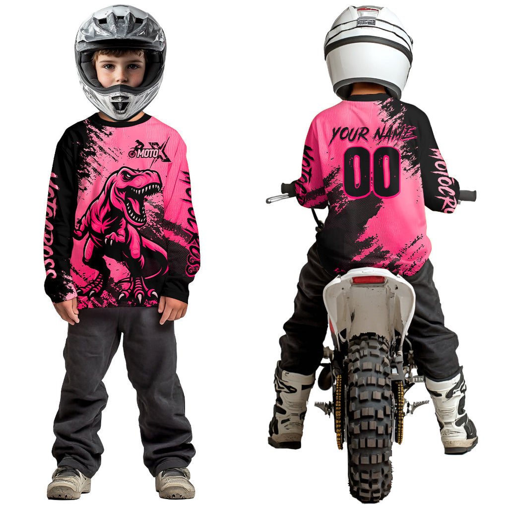 Pink Dinosaur Motocross Jersey Dirt Bike Shirts Racing Jersey