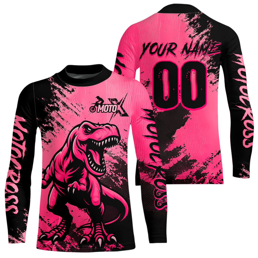 Pink Dinosaur Motocross Jersey Dirt Bike Shirts Racing Jersey