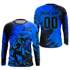 Blue Dinosaur Motocross Jersey Dirt Bike Shirts Racing Jersey