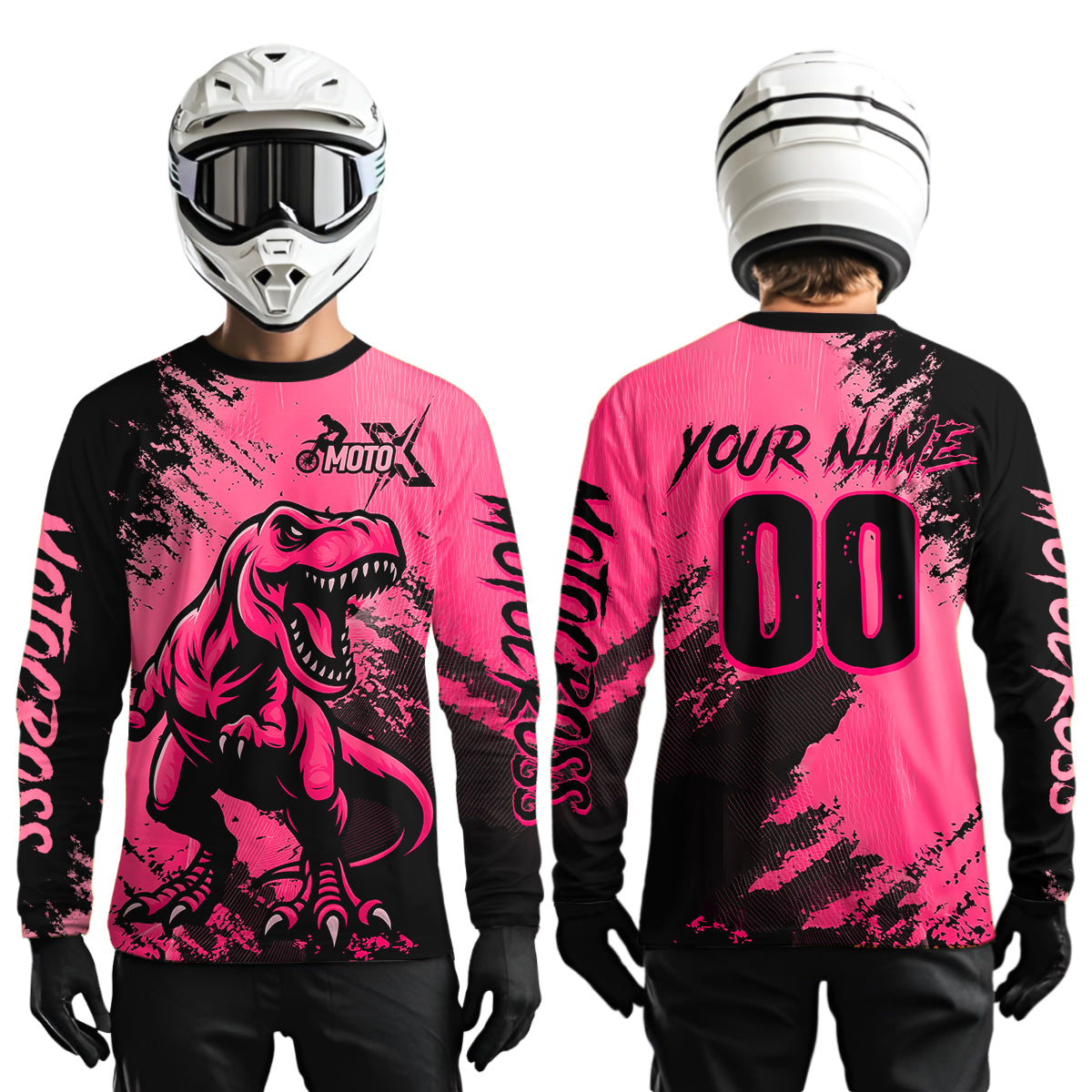 Pink Dinosaur Motocross Jersey Dirt Bike Shirts Racing Jersey